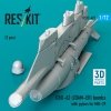 RESKIT RS72-0491 GBU-62 (JDAM-ER) bombs with pylons for MiG-29 Fulcrum (2 pcs) (3D Printed) (1/72)